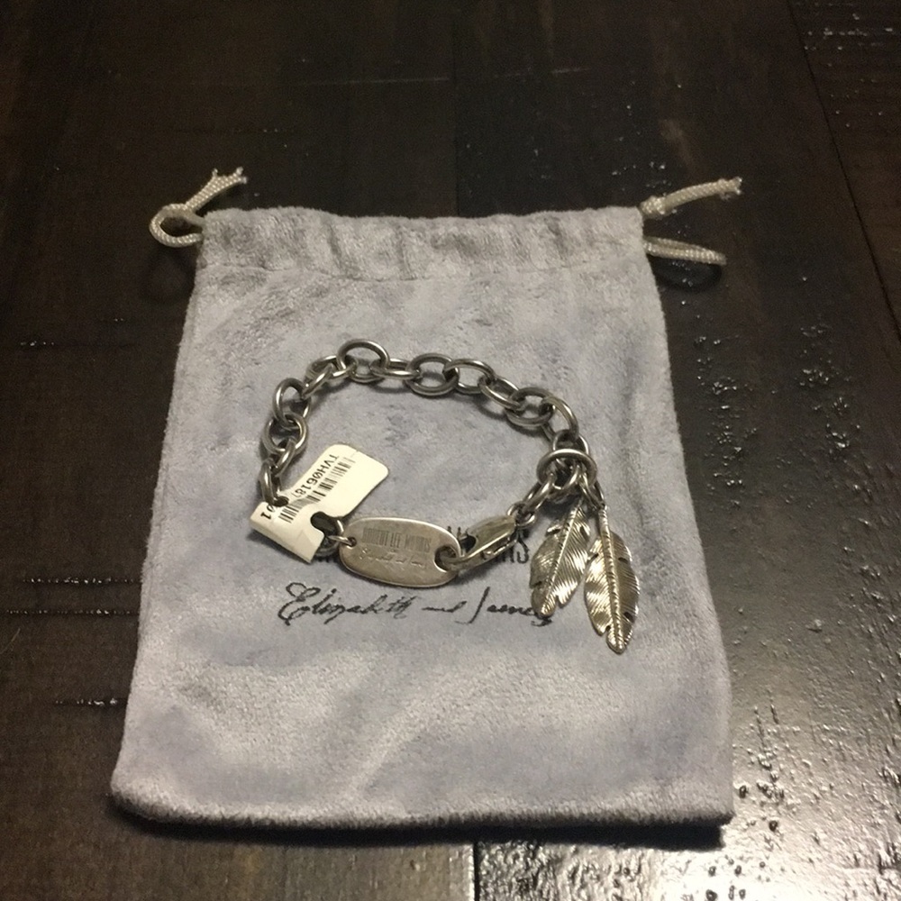 Elizabeth & James Feather Charm Bracelet - Picture 7 of 8